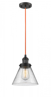 Large Cone 1 Light Mini Pendant (3442|201C-OB-OR-G44)