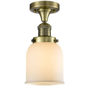 Bell - 1 Light - 5 inch - Antique Brass - Semi-Flush Mount (3442|517-1CH-AB-G51)