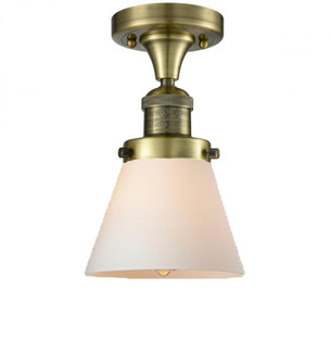 Cone - 1 Light - 7 inch - Antique Brass - Semi-Flush Mount (3442|517-1CH-AB-G61)