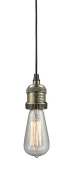 Bare Bulb - 1 Light - 2 inch - Black Antique Brass - Cord hung - Cord Set (3442|199-BAB)