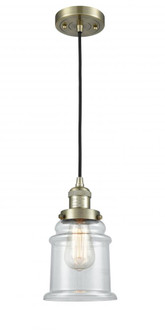 Canton - 1 Light - 6 inch - Antique Brass - Cord hung - Mini Pendant (3442|201C-AB-G182-LED)