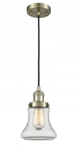 Bellmont - 1 Light - 6 inch - Antique Brass - Cord hung - Mini Pendant (3442|201C-AB-G192-LED)