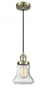 Bellmont - 1 Light - 6 inch - Antique Brass - Cord hung - Mini Pendant (3442|201C-AB-G194-LED)