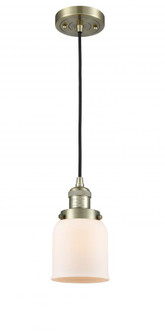 Bell - 1 Light - 5 inch - Antique Brass - Cord hung - Mini Pendant (3442|201C-AB-G51-LED)