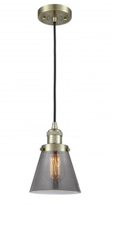 Cone - 1 Light - 6 inch - Antique Brass - Cord hung - Mini Pendant (3442|201C-AB-G63)