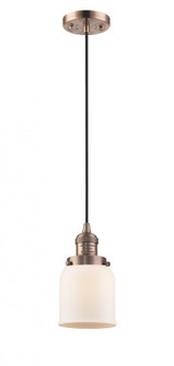 Bell - 1 Light - 5 inch - Antique Copper - Cord hung - Mini Pendant (3442|201C-AC-G51-LED)
