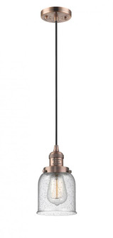 Bell - 1 Light - 5 inch - Antique Copper - Cord hung - Mini Pendant (3442|201C-AC-G54-LED)