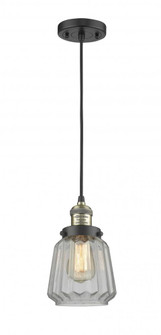 Chatham - 1 Light - 7 inch - Black Antique Brass - Cord hung - Mini Pendant (3442|201C-BAB-G142-LED)