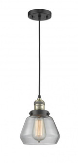 Fulton - 1 Light - 7 inch - Black Antique Brass - Cord hung - Mini Pendant (3442|201C-BAB-G172)