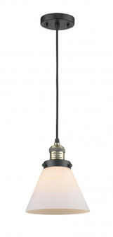 Cone - 1 Light - 8 inch - Black Antique Brass - Cord hung - Mini Pendant (3442|201C-BAB-G41)