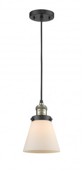 Cone - 1 Light - 6 inch - Black Antique Brass - Cord hung - Mini Pendant (3442|201C-BAB-G61)