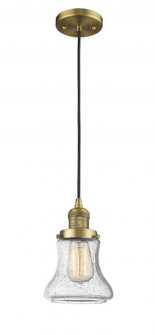 Bellmont - 1 Light - 6 inch - Brushed Brass - Cord hung - Mini Pendant (3442|201C-BB-G194-LED)