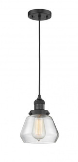 Fulton - 1 Light - 7 inch - Matte Black - Cord hung - Mini Pendant (3442|201C-BK-G172)