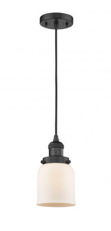 Bell - 1 Light - 5 inch - Matte Black - Cord hung - Mini Pendant (3442|201C-BK-G51-LED)