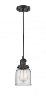 Bell - 1 Light - 5 inch - Matte Black - Cord hung - Mini Pendant (3442|201C-BK-G52-LED)