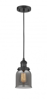 Bell - 1 Light - 5 inch - Matte Black - Cord hung - Mini Pendant (3442|201C-BK-G53)