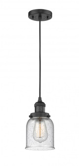 Bell - 1 Light - 5 inch - Matte Black - Cord hung - Mini Pendant (3442|201C-BK-G54)