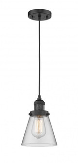 Cone - 1 Light - 6 inch - Matte Black - Cord hung - Mini Pendant (3442|201C-BK-G62)