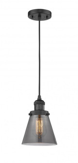 Cone - 1 Light - 6 inch - Matte Black - Cord hung - Mini Pendant (3442|201C-BK-G63)