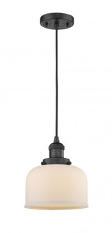 Bell - 1 Light - 8 inch - Matte Black - Cord hung - Mini Pendant (3442|201C-BK-G71)