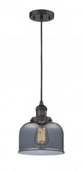 Bell - 1 Light - 8 inch - Matte Black - Cord hung - Mini Pendant (3442|201C-BK-G73)