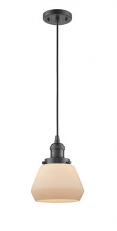 Fulton - 1 Light - 7 inch - Oil Rubbed Bronze - Cord hung - Mini Pendant (3442|201C-OB-G171-LED)