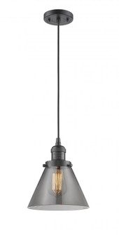 Cone - 1 Light - 8 inch - Oil Rubbed Bronze - Cord hung - Mini Pendant (3442|201C-OB-G43-LED)
