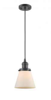 Cone - 1 Light - 6 inch - Oil Rubbed Bronze - Cord hung - Mini Pendant (3442|201C-OB-G61-LED)