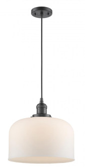 Bell - 1 Light - 12 inch - Oil Rubbed Bronze - Cord hung - Mini Pendant (3442|201C-OB-G71-L)