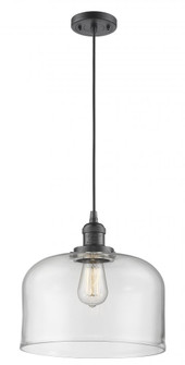 Bell - 1 Light - 12 inch - Oil Rubbed Bronze - Cord hung - Mini Pendant (3442|201C-OB-G72-L-LED)