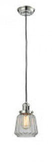 Chatham - 1 Light - 7 inch - Polished Nickel - Cord hung - Mini Pendant (3442|201C-PN-G142-LED)