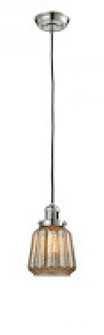 Chatham - 1 Light - 7 inch - Polished Nickel - Cord hung - Mini Pendant (3442|201C-PN-G146-LED)