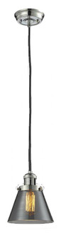 Cone - 1 Light - 6 inch - Polished Nickel - Cord hung - Mini Pendant (3442|201C-PN-G63-LED)
