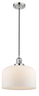 Bell - 1 Light - 12 inch - Polished Nickel - Cord hung - Mini Pendant (3442|201C-PN-G71-L-LED)