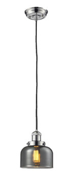 Bell - 1 Light - 8 inch - Polished Nickel - Cord hung - Mini Pendant (3442|201C-PN-G73-LED)