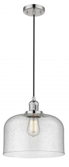 Bell - 1 Light - 12 inch - Polished Nickel - Cord hung - Mini Pendant (3442|201C-PN-G74-L)