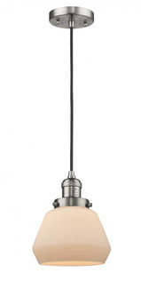 Fulton - 1 Light - 7 inch - Brushed Satin Nickel - Cord hung - Mini Pendant (3442|201C-SN-G171-LED)