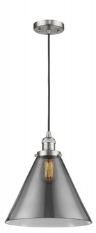 Cone - 1 Light - 12 inch - Brushed Satin Nickel - Cord hung - Mini Pendant (3442|201C-SN-G43-L)