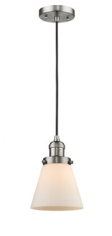 Cone - 1 Light - 6 inch - Brushed Satin Nickel - Cord hung - Mini Pendant (3442|201C-SN-G61-LED)