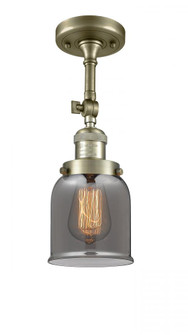 Bell - 1 Light - 5 inch - Antique Brass - Adjustable Semi-Flush Mount (3442|201F-AB-G53-LED)