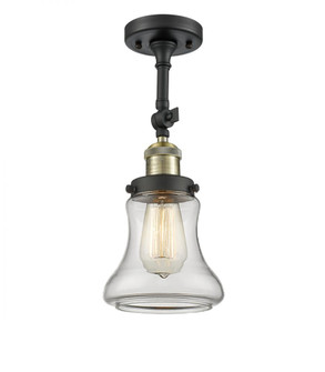 Bellmont - 1 Light - 6 inch - Black Antique Brass - Adjustable Semi-Flush Mount (3442|201F-BAB-G192-LED)