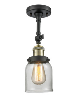 Bell - 1 Light - 5 inch - Black Antique Brass - Adjustable Semi-Flush Mount (3442|201F-BAB-G52)