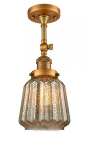 Chatham - 1 Light - 7 inch - Brushed Brass - Adjustable Semi-Flush Mount (3442|201F-BB-G146-LED)