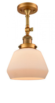 Fulton - 1 Light - 7 inch - Brushed Brass - Adjustable Semi-Flush Mount (3442|201F-BB-G171-LED)
