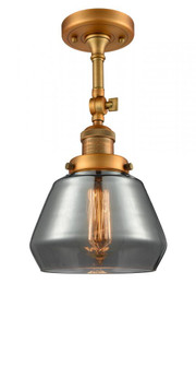 Fulton - 1 Light - 7 inch - Brushed Brass - Adjustable Semi-Flush Mount (3442|201F-BB-G173-LED)
