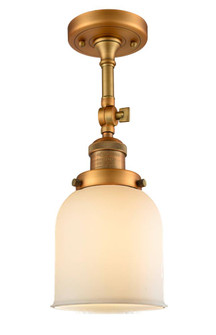 Bell - 1 Light - 5 inch - Brushed Brass - Adjustable Semi-Flush Mount (3442|201F-BB-G51-LED)