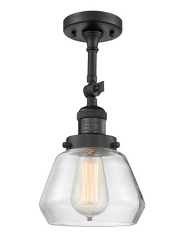 Fulton - 1 Light - 7 inch - Matte Black - Adjustable Semi-Flush Mount (3442|201F-BK-G172-LED)