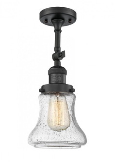 Bellmont - 1 Light - 6 inch - Matte Black - Adjustable Semi-Flush Mount (3442|201F-BK-G194)