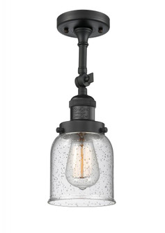Bell - 1 Light - 5 inch - Matte Black - Adjustable Semi-Flush Mount (3442|201F-BK-G54-LED)