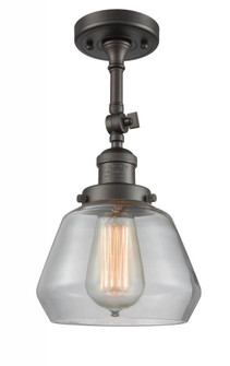 Fulton - 1 Light - 7 inch - Oil Rubbed Bronze - Adjustable Semi-Flush Mount (3442|201F-OB-G172-LED)